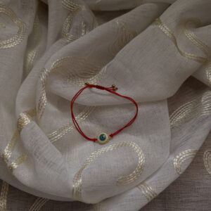 Red Turquoise Evil Eye Charm Bracelet