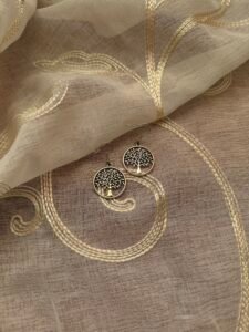 Vintage-Inspired Gold Metal Earrings