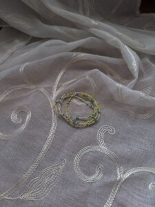 White, Yellow & Purple Waist Beads