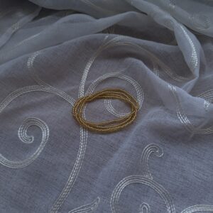 White & Violet Waist Beads